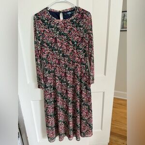 Eva Franco / Anthropology Casual Dress - floral - long sleeve - no defects